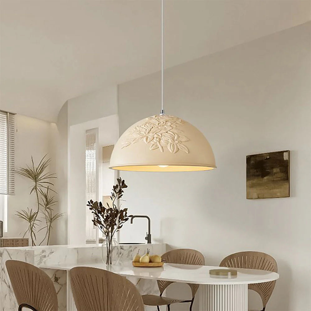 Aria Français LED Métal Résine Suspension Chambre à Coucher