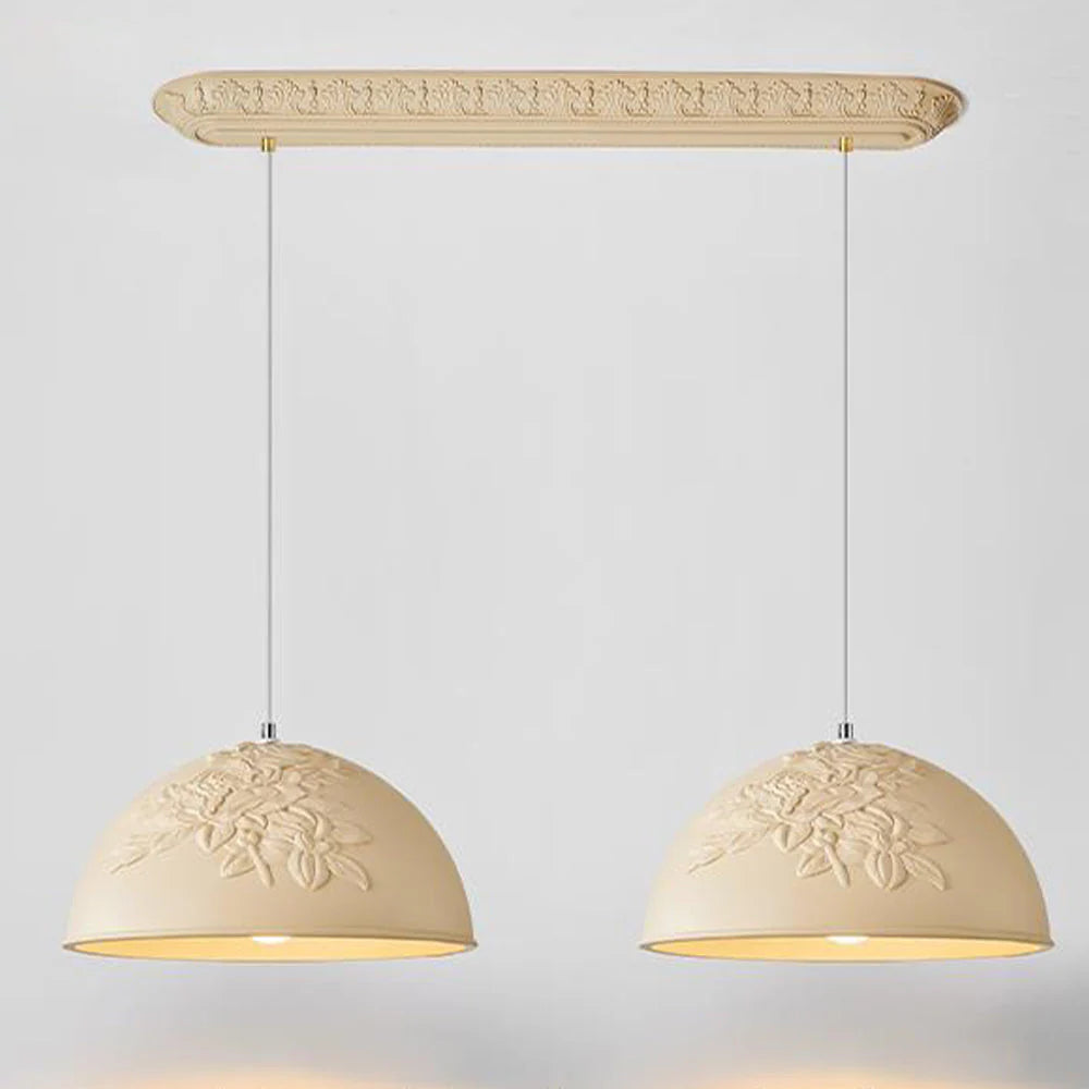 Aria Français LED Métal Résine Suspension Chambre à Coucher