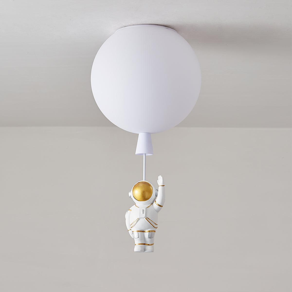 Solara Ceiling Light Acrylic Balloon Astronaut Playful Kids Room - Letslighting