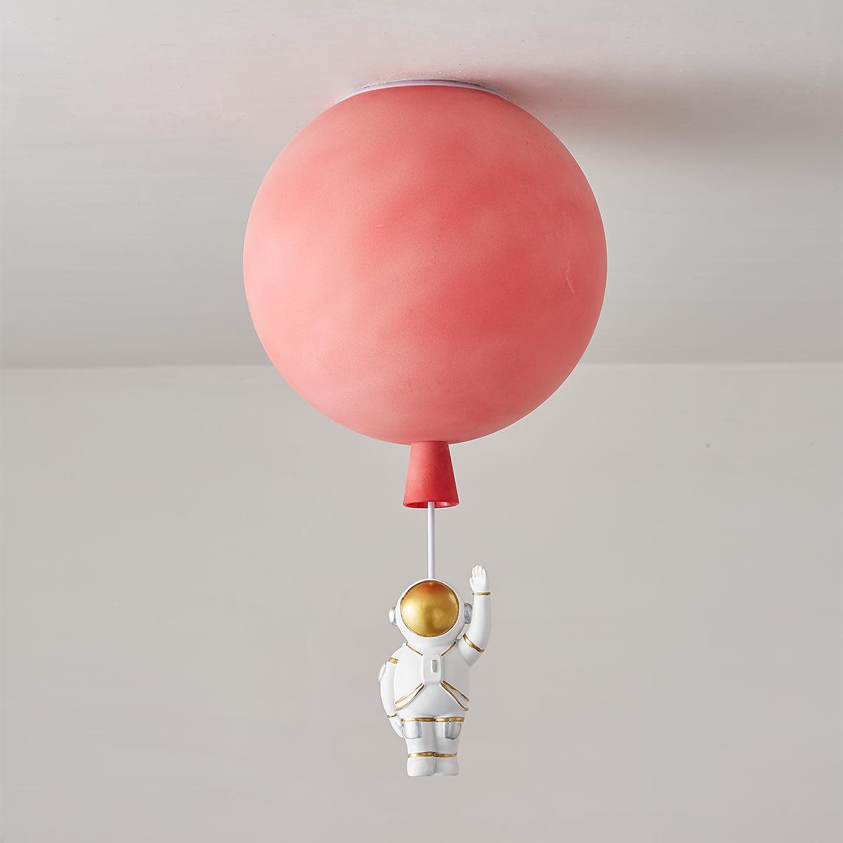 Solara Ceiling Light Acrylic Balloon Astronaut Playful Kids Room - Letslighting