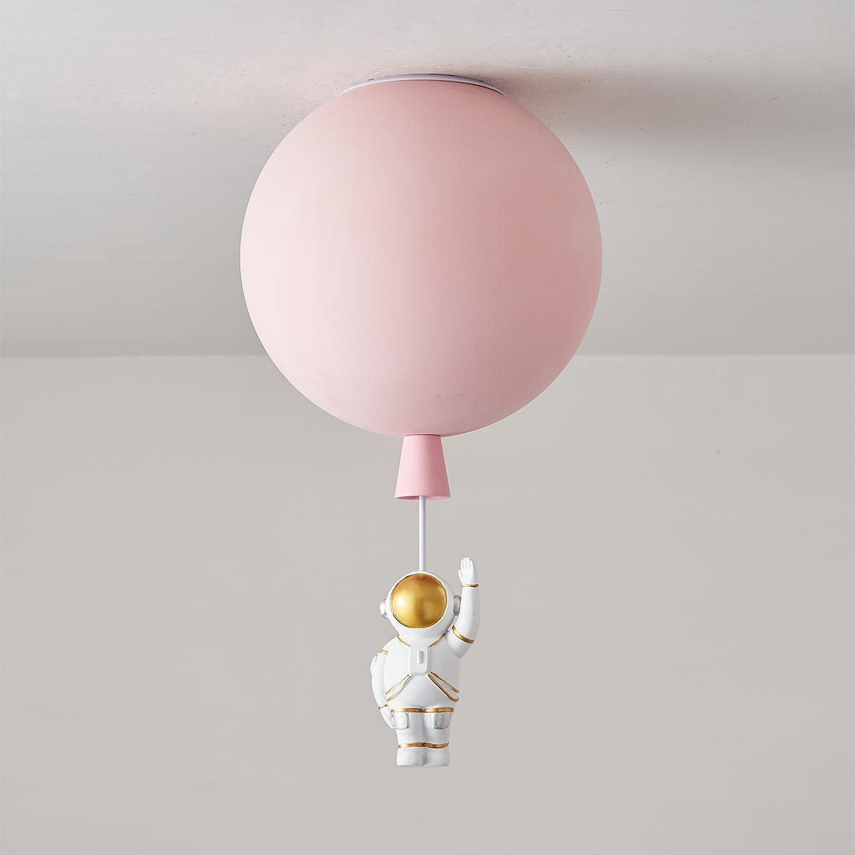 Solara Ceiling Light Acrylic Balloon Astronaut Playful Kids Room - Letslighting