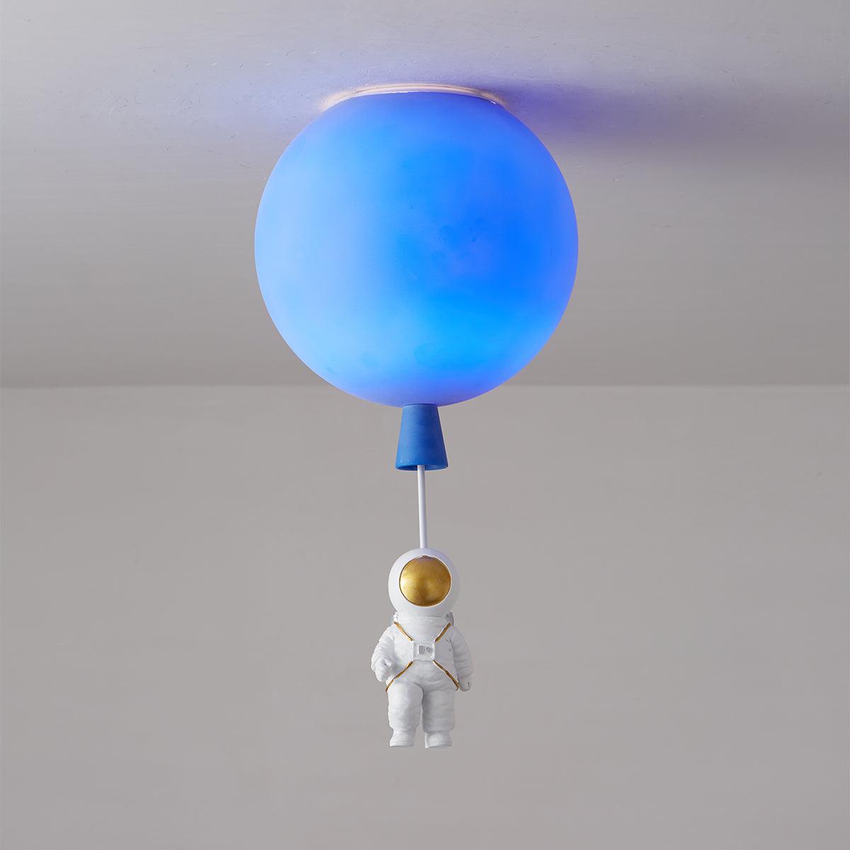 Solara Ceiling Light Acrylic Balloon Astronaut Playful Kids Room - Letslighting
