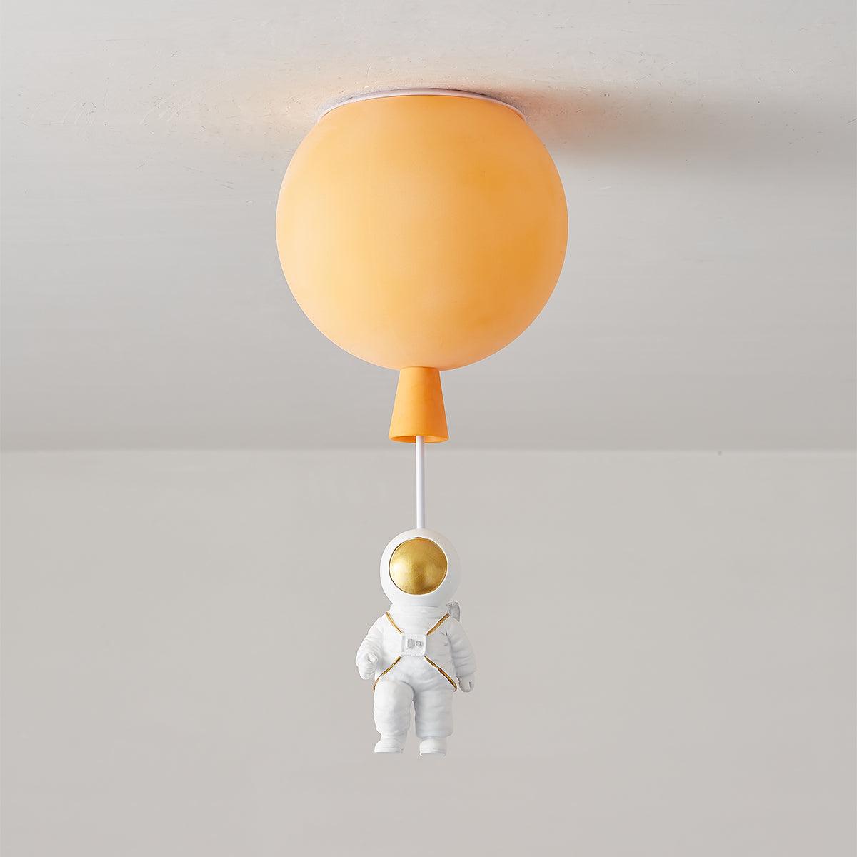 Solara Ceiling Light Acrylic Balloon Astronaut Playful Kids Room - Letslighting