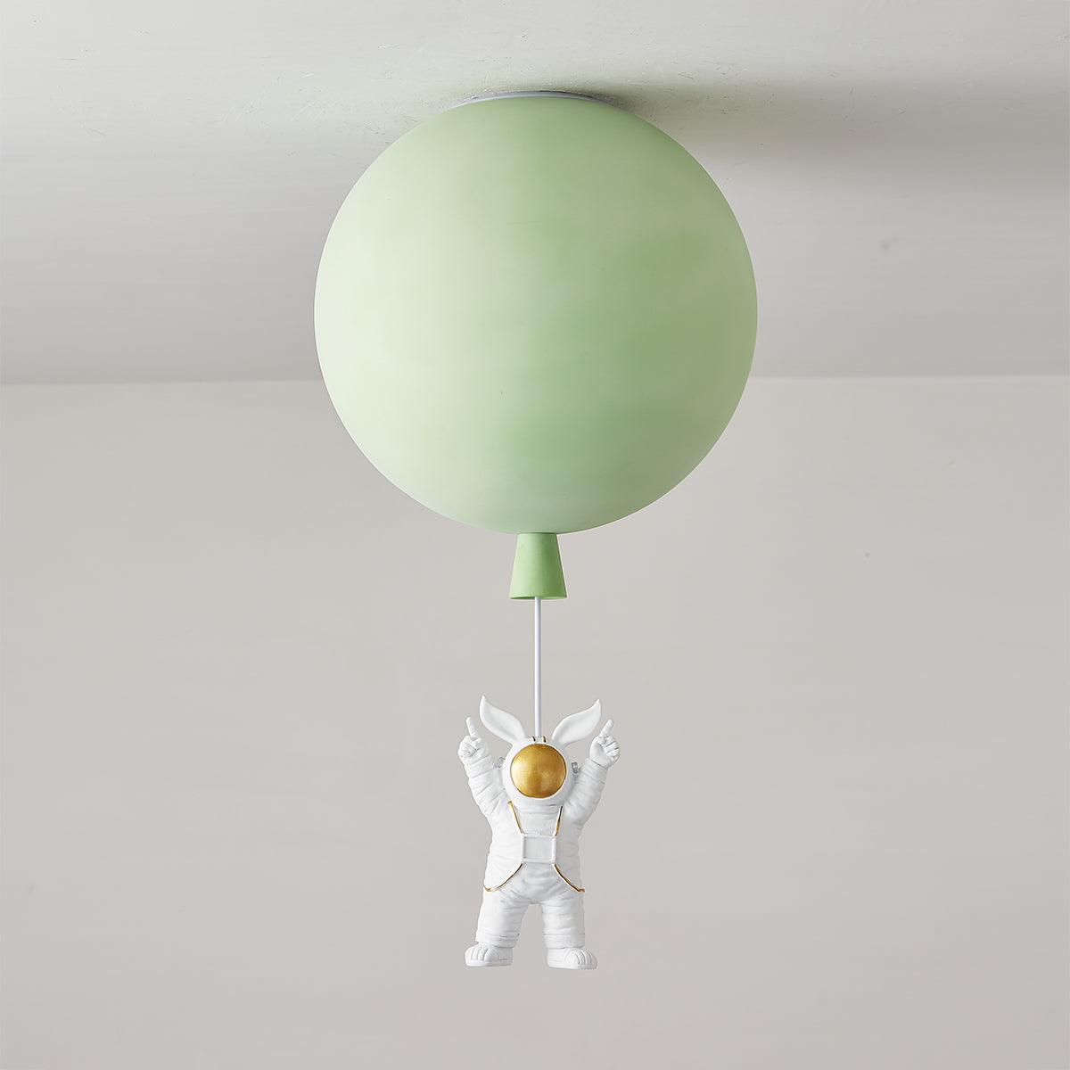 Solara Ceiling Light Acrylic Balloon Astronaut Playful Kids Room - Letslighting