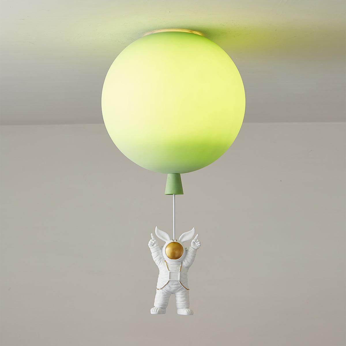 Solara Ceiling Light Acrylic Balloon Astronaut Playful Kids Room - Letslighting