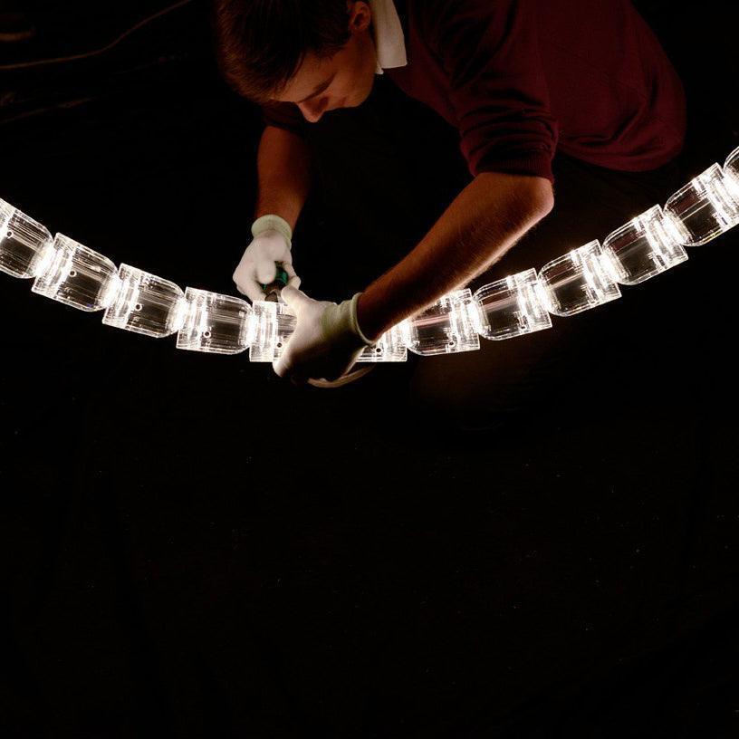 Cavenira Art Deco Crystal Chandelier - Blowlighting