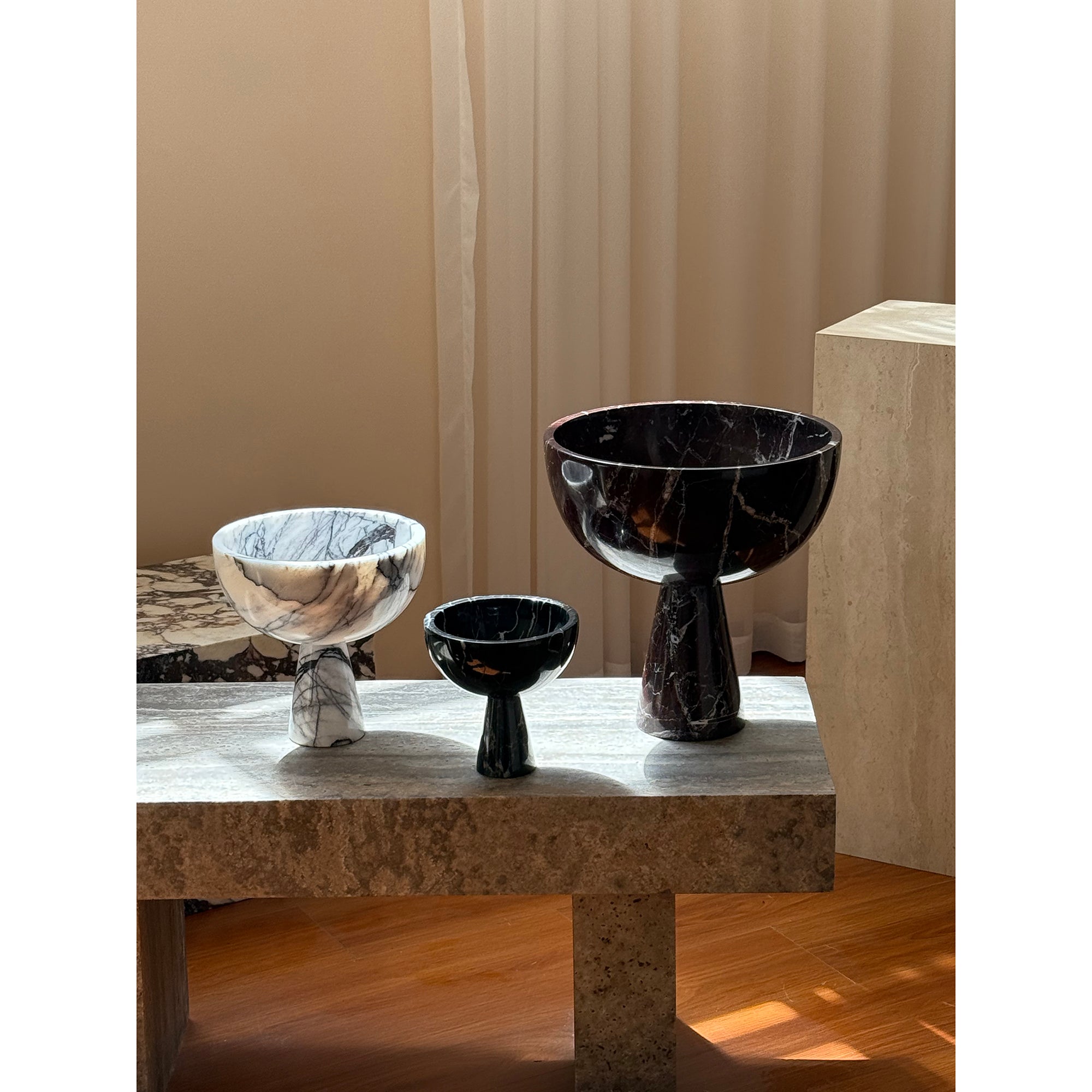 Nydoriel Modern Minimalist Marble Fruit Plate Accessories - Lamp Copper