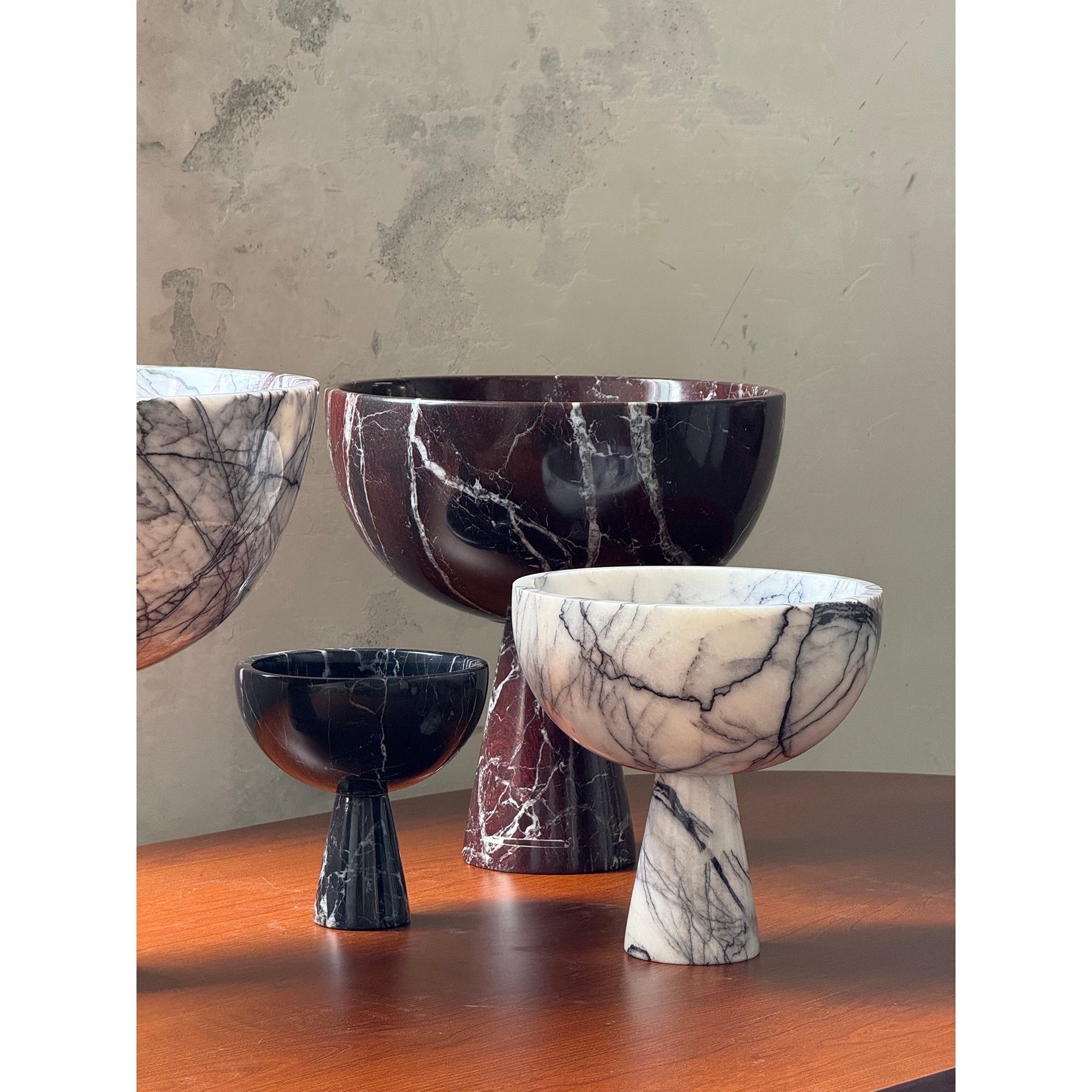 Nydoriel Modern Minimalist Marble Fruit Plate Accessories - Lamp Copper