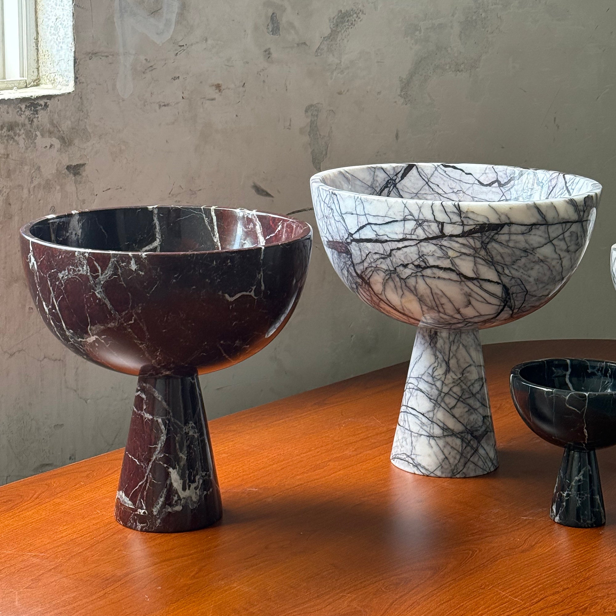 Nydoriel Modern Minimalist Marble Fruit Plate Accessories - Lamp Copper