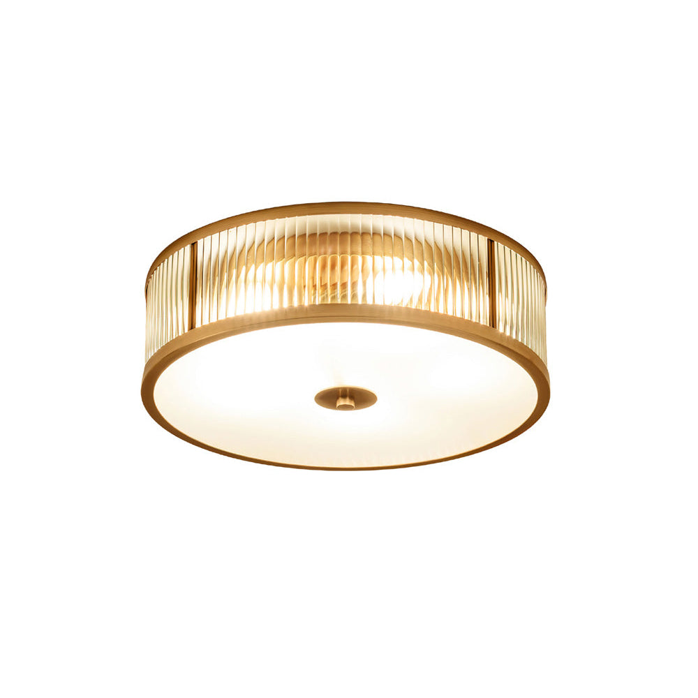 Avvynila Modern Minimalist Brass Glass CeIling Lamp - Lamp Copper