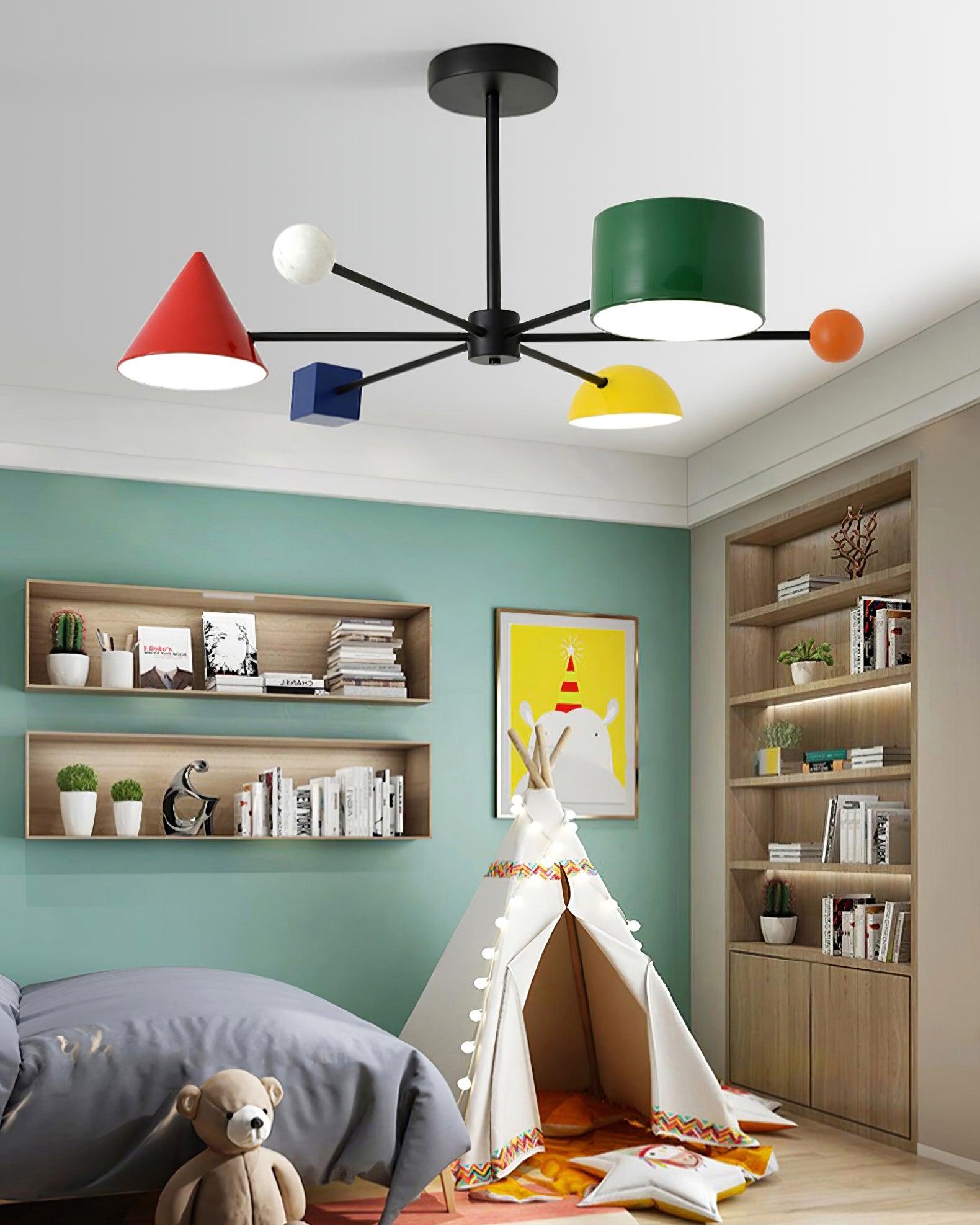 Geometry Play Series Colorful Ceiling Light - Letslighting