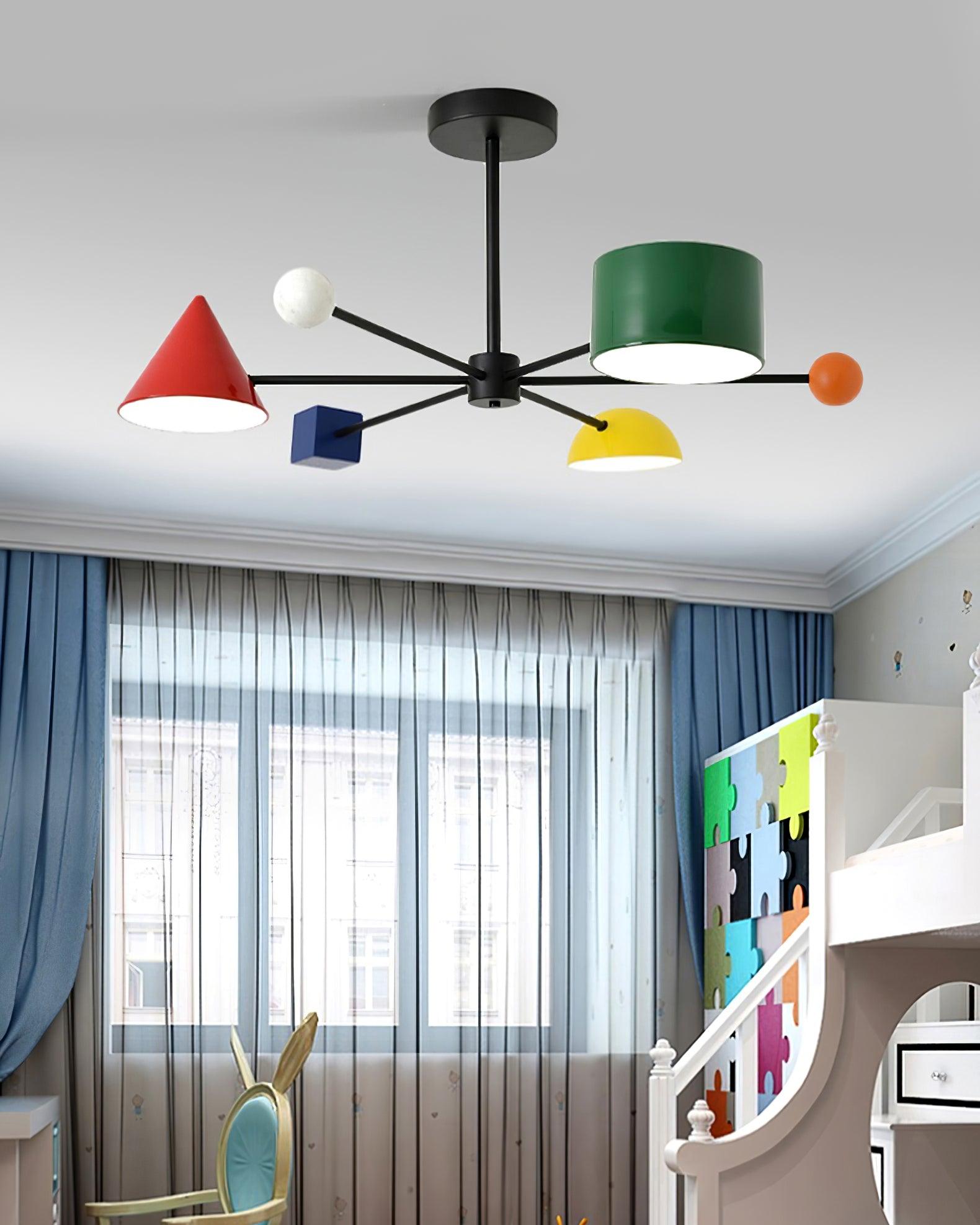 Geometry Play Series Colorful Ceiling Light - Letslighting