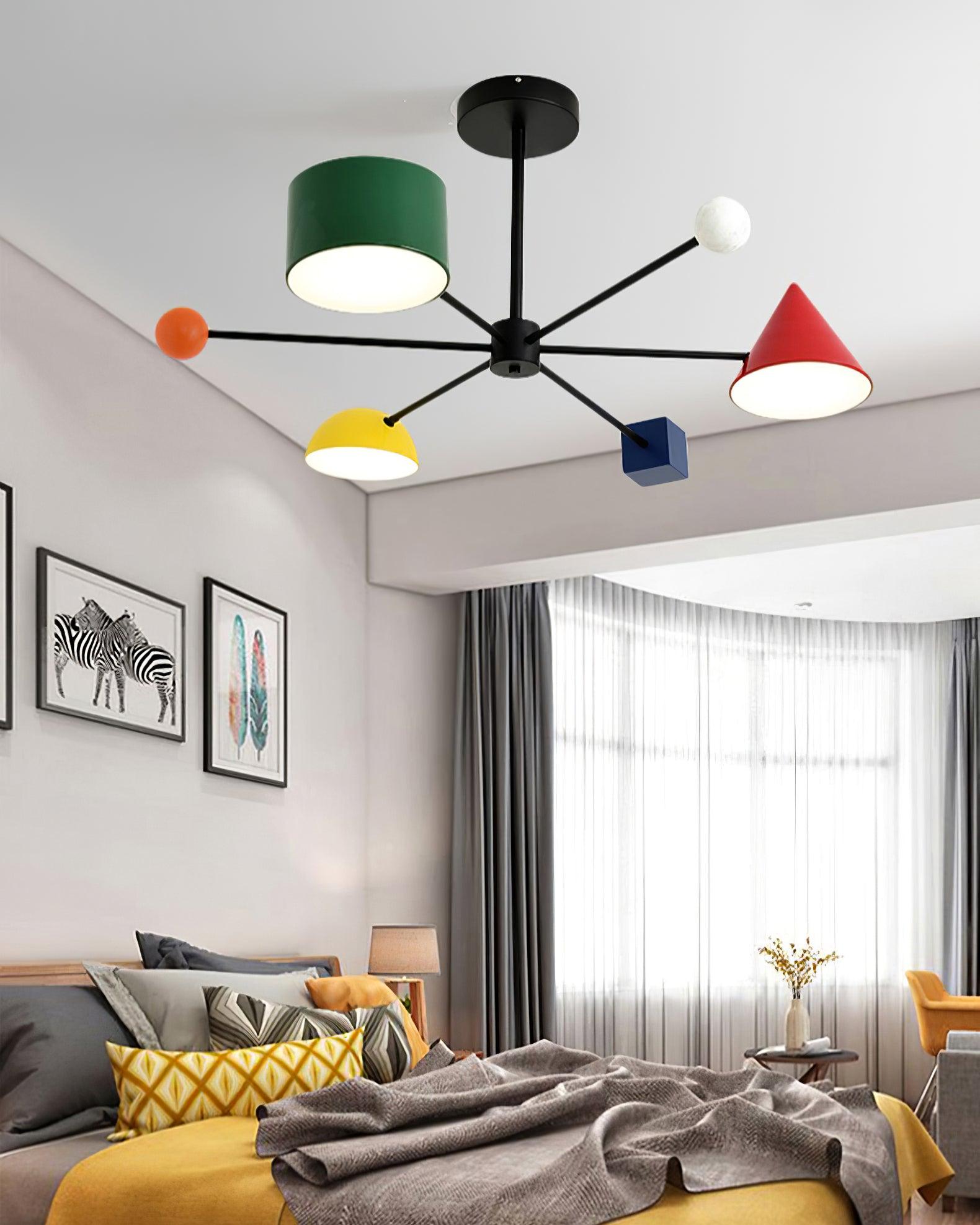 Geometry Play Series Colorful Ceiling Light - Letslighting
