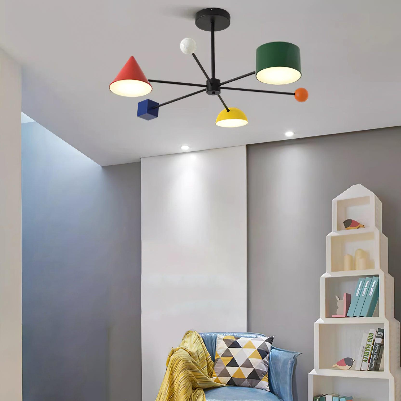 Geometry Play Series Colorful Ceiling Light - Letslighting