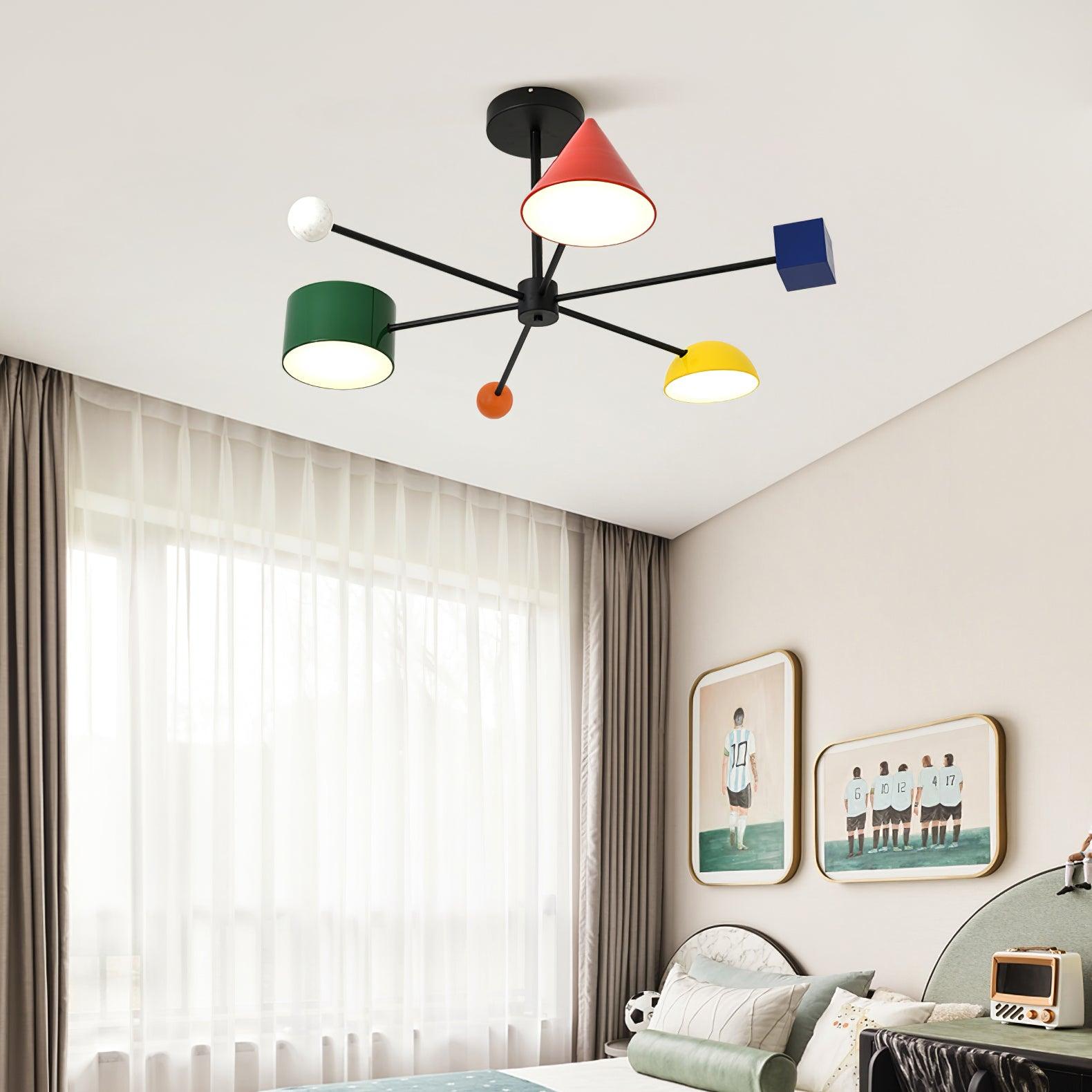Geometry Play Series Colorful Ceiling Light - Letslighting