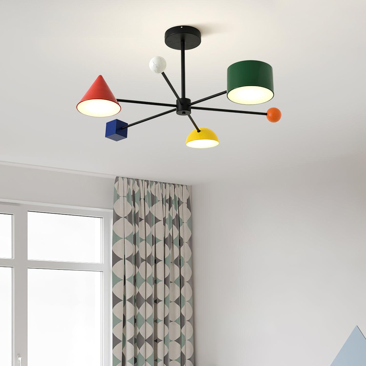 Geometry Play Series Colorful Ceiling Light - Letslighting