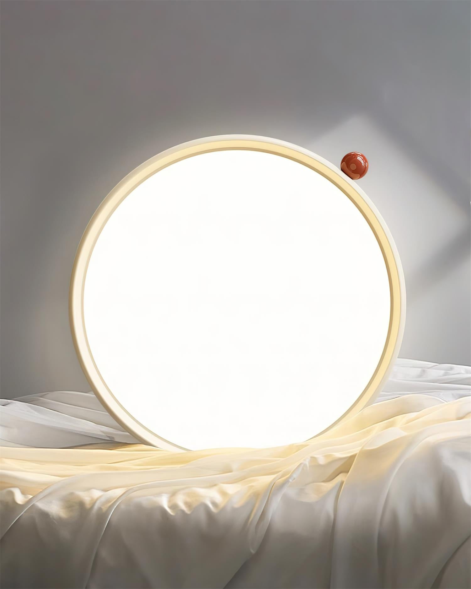 Geos Ceiling Light Wood Tone Circular LED - Letslighting