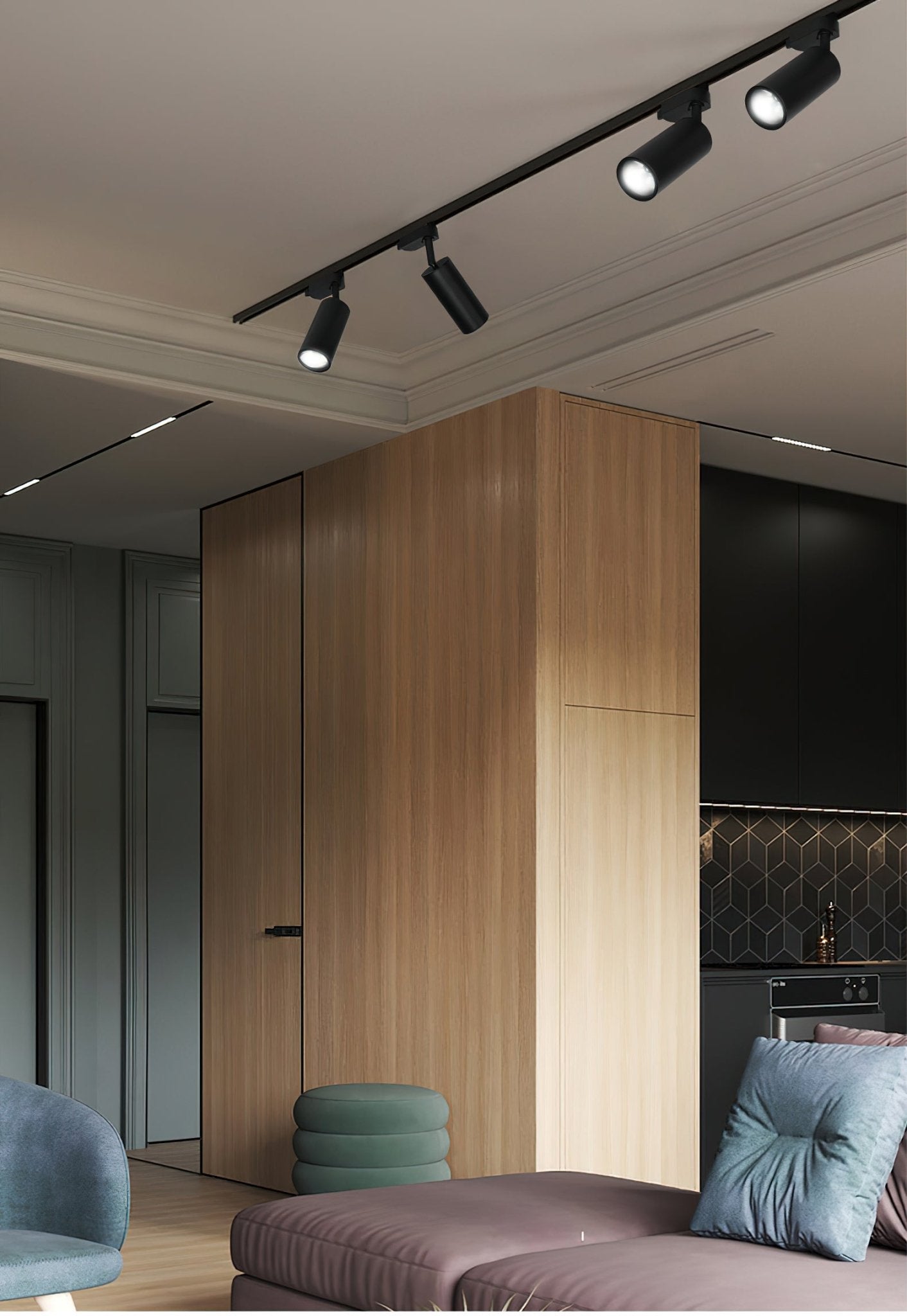 Gilded Rail Track Light - Blowlighting