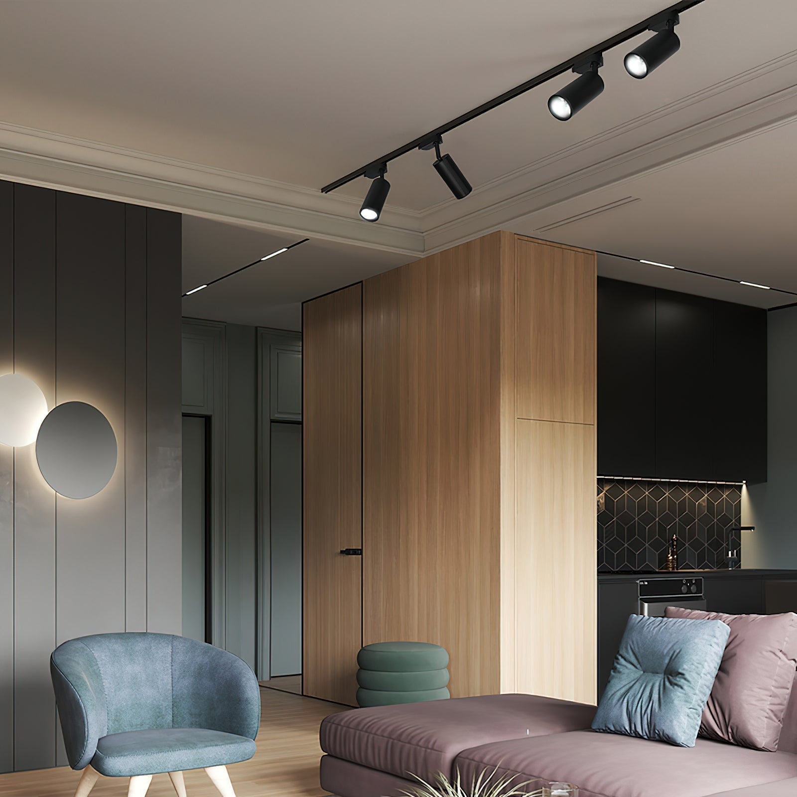 Gilded Rail Track Light - Blowlighting