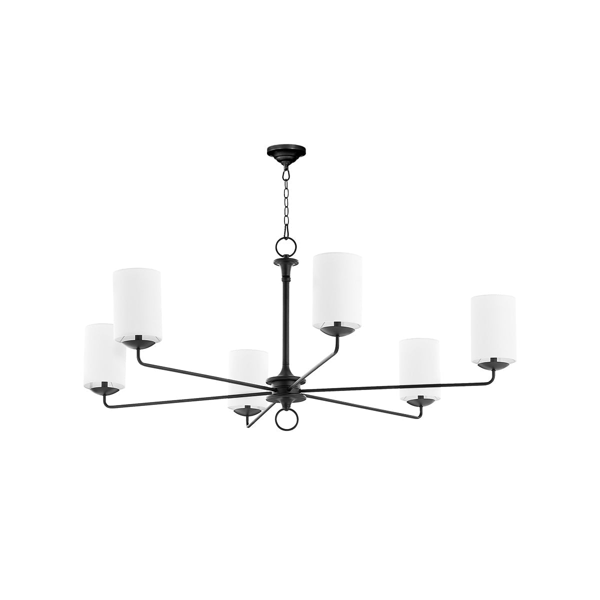 Olthean Vintage Industrial Brass Fabric Chandelier - Lamp Copper