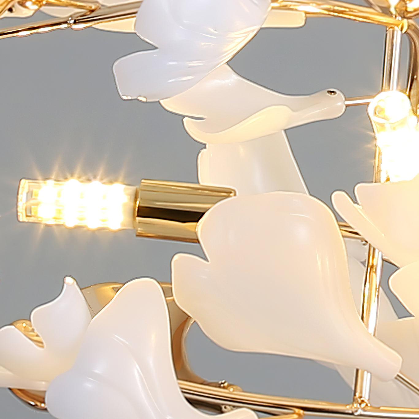 Gingko Chandelier R - Blowlighting