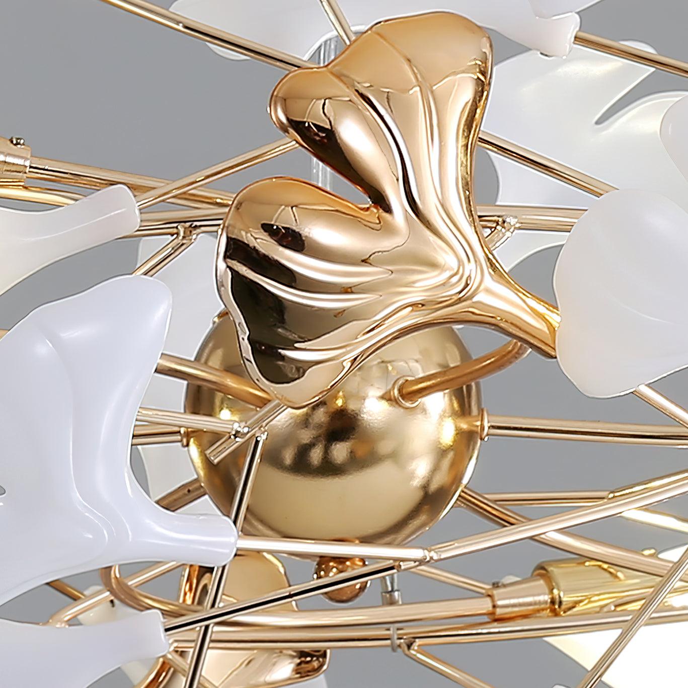 Gingko Chandelier H - Blowlighting