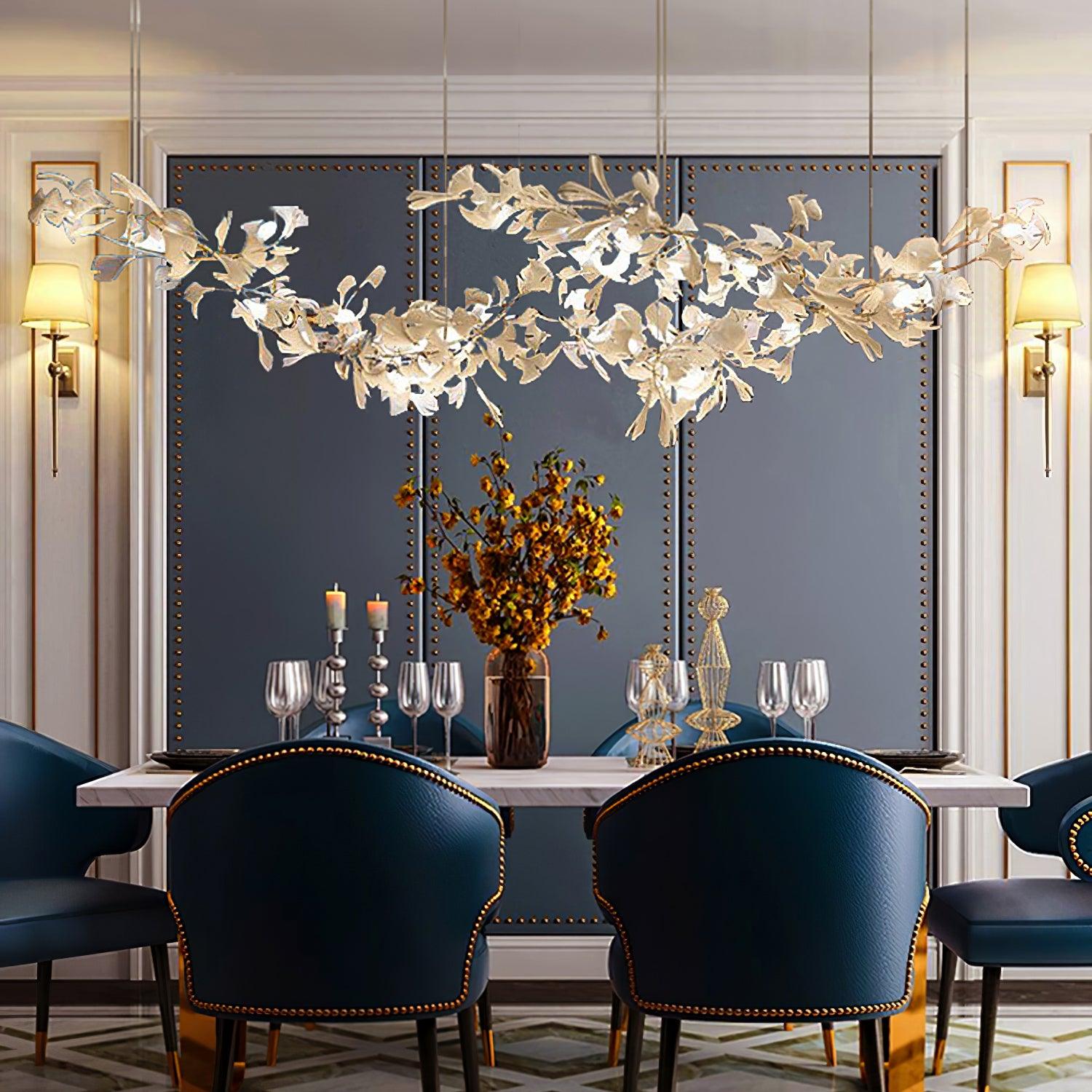 Vashayra Floral Capiz Shell Chandelier - Blowlighting