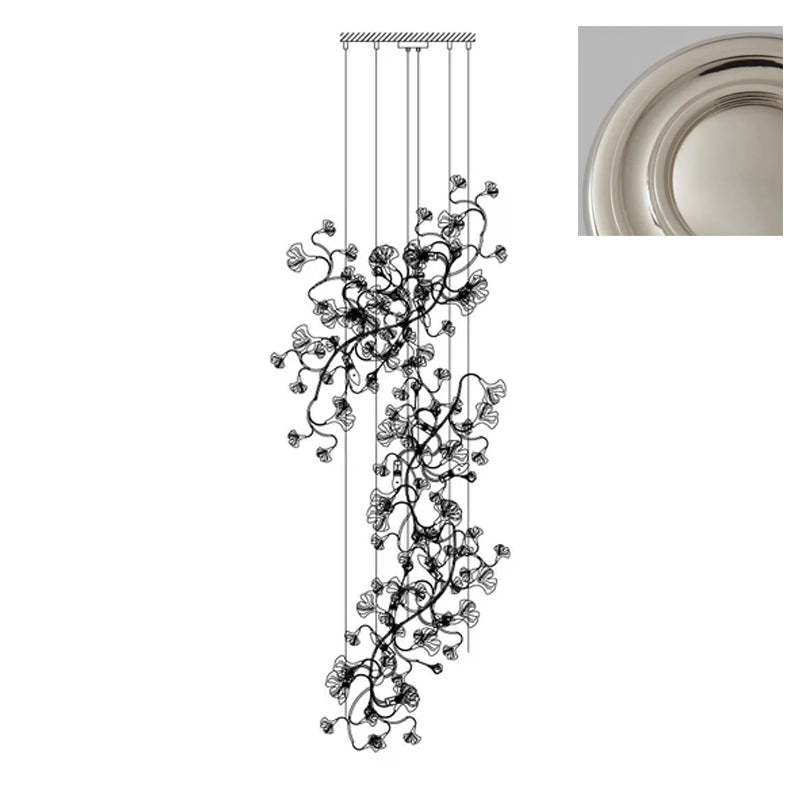 Gingko Chandelier F Style Nature-Inspired Elegance - Letslighting