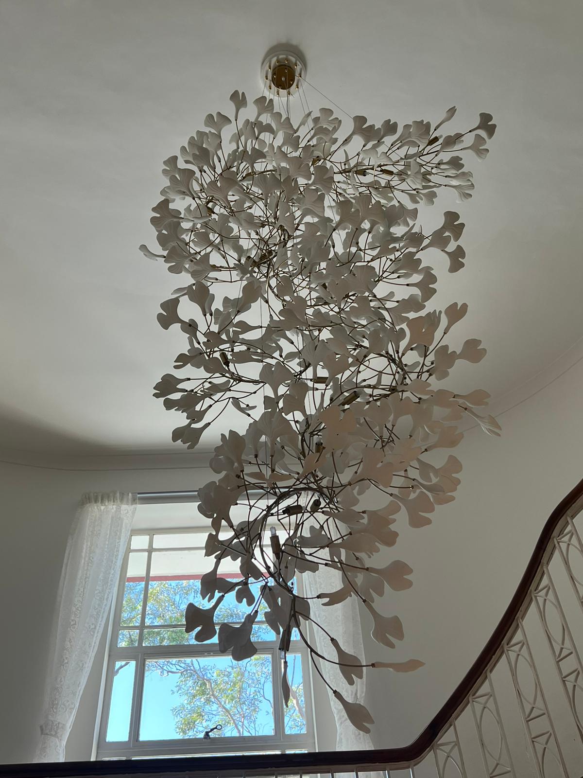 Gingko Chandelier F Style Nature-Inspired Elegance - Letslighting