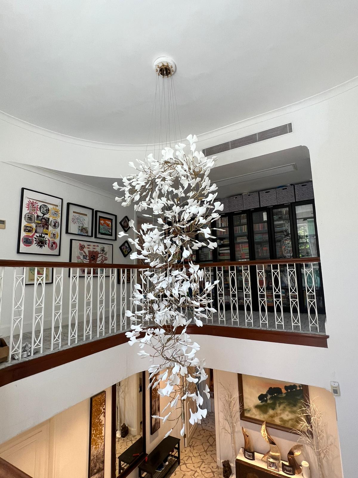 Gingko Chandelier F Style Nature-Inspired Elegance - Letslighting