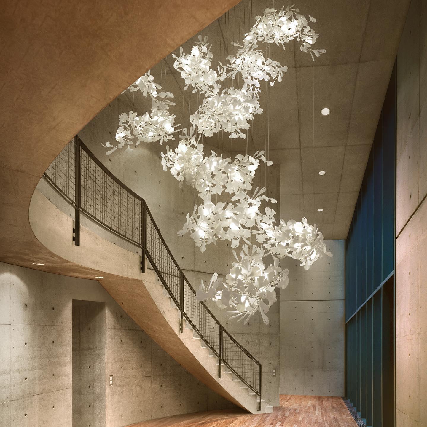 Gingko Chandelier F Style Nature-Inspired Elegance - Letslighting