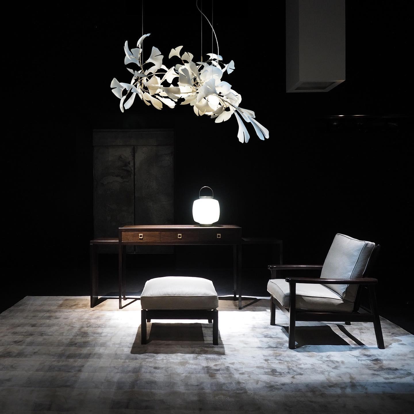 Gingko Chandelier G Style Leaf Branch Shape Modern - Letslighting