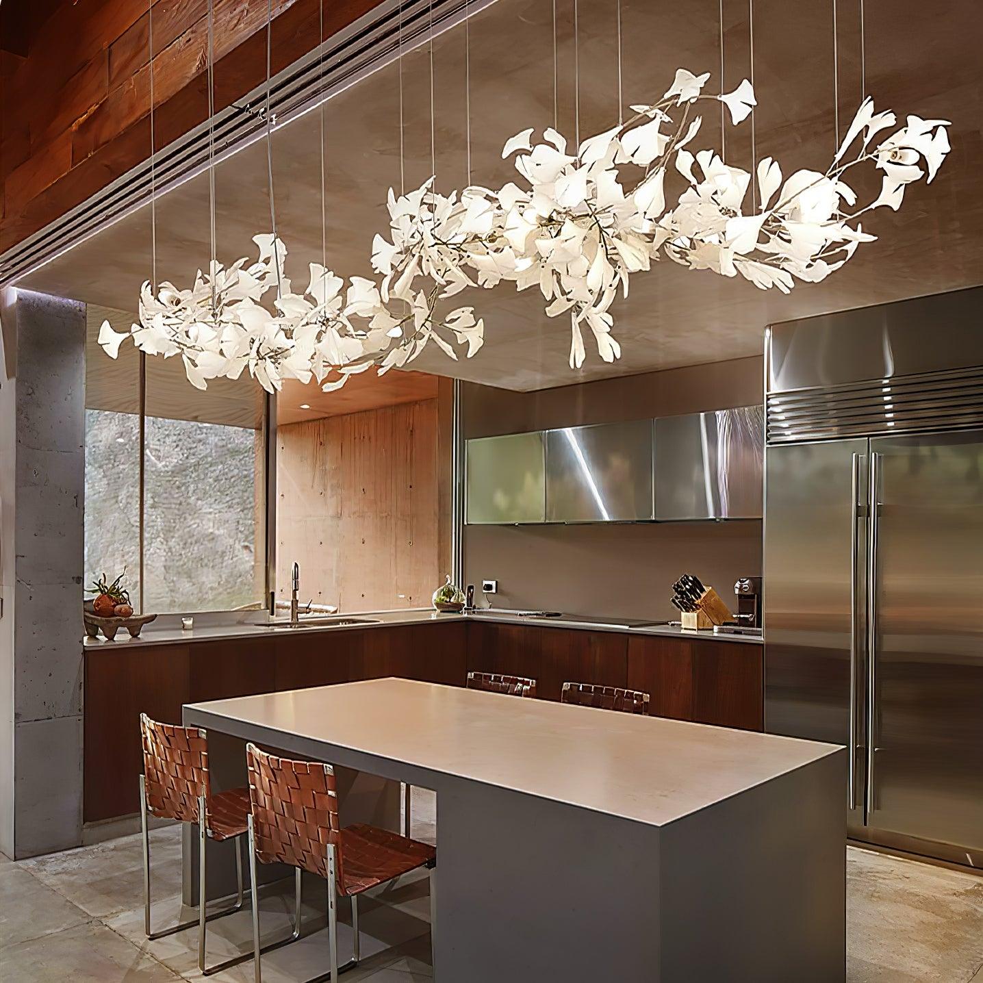 Vashayra Floral Capiz Shell Chandelier - Blowlighting