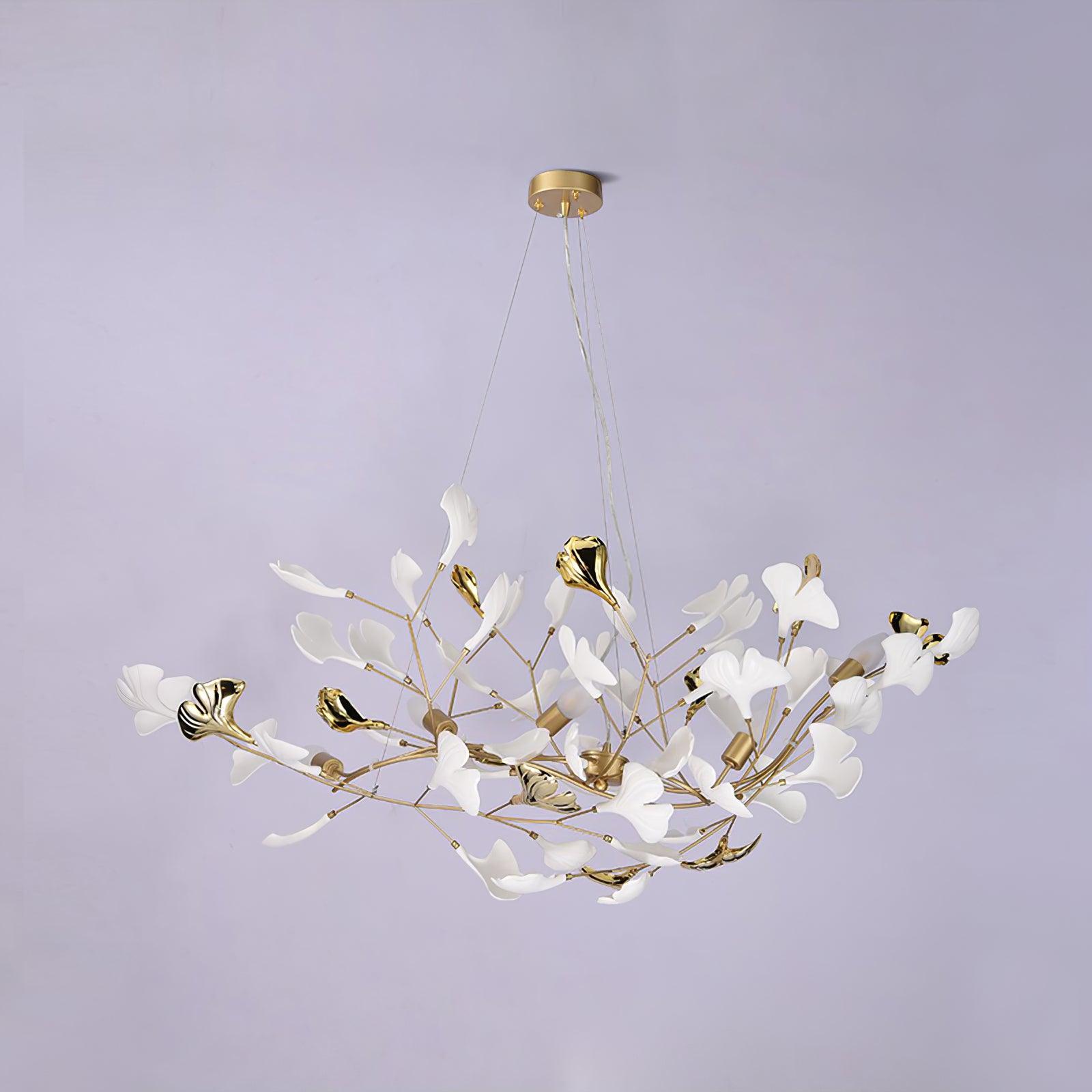 Gingko Chandelier S Style Nature-Inspired Elegance - Letslighting