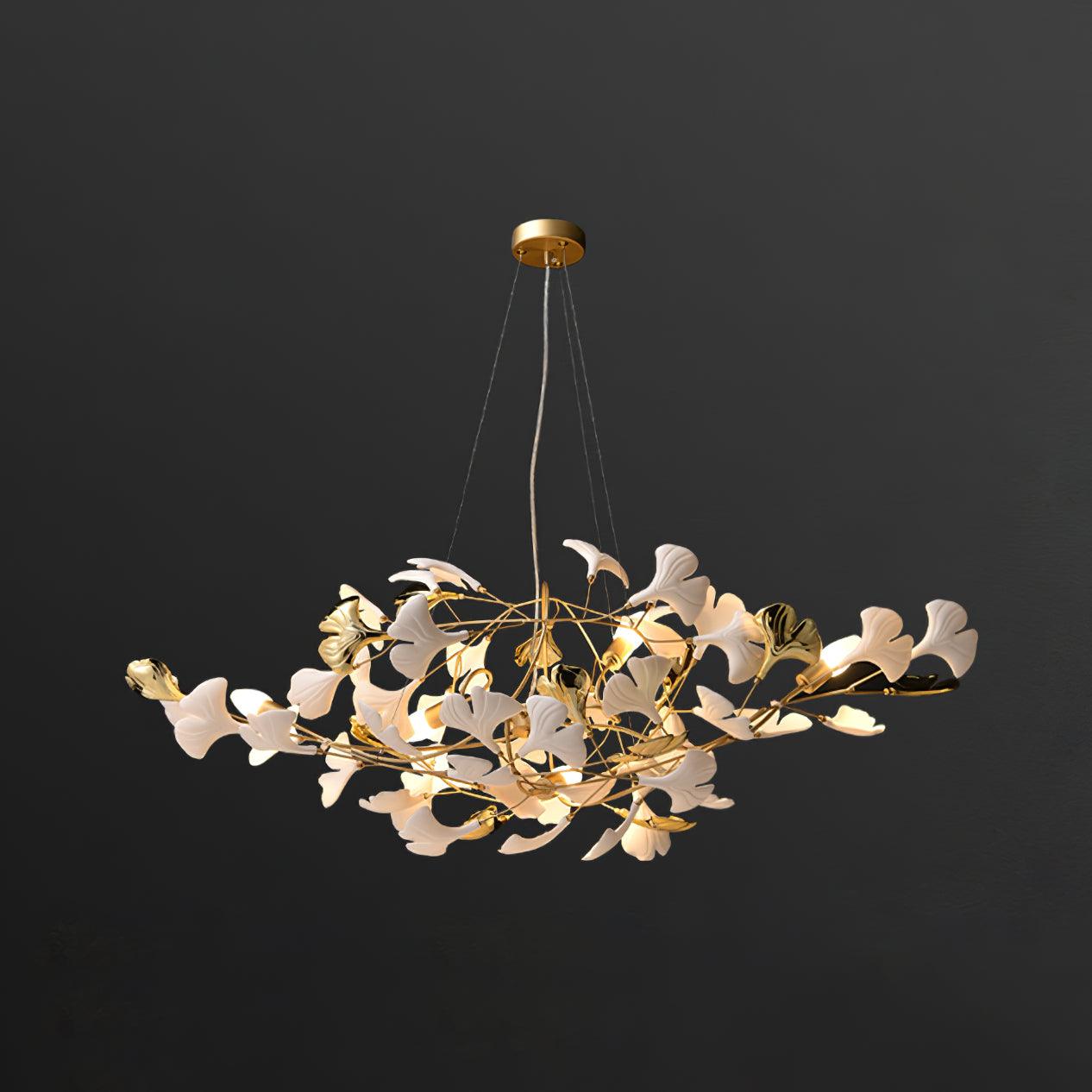 Gingko Chandelier S Style Nature-Inspired Elegance - Letslighting