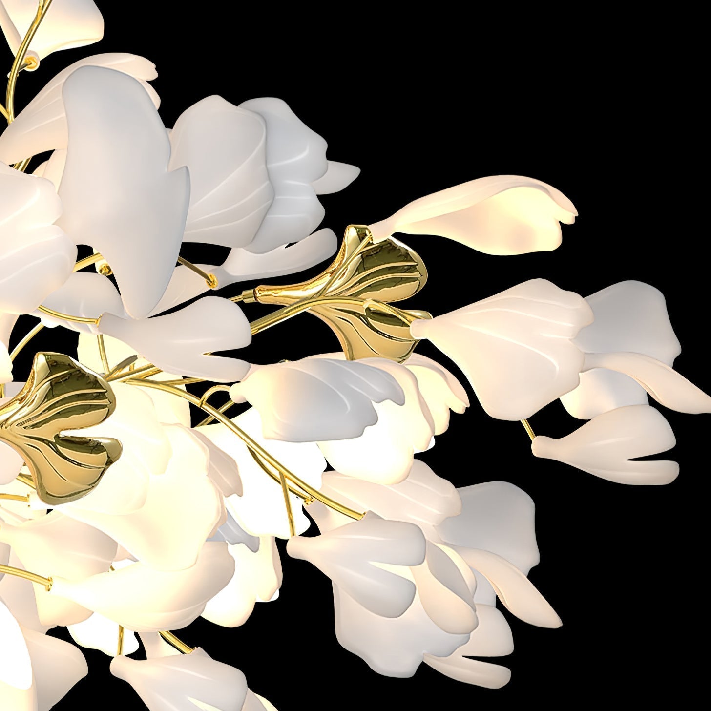 Ilvyniel Gingko Chandelier - Blowlighting