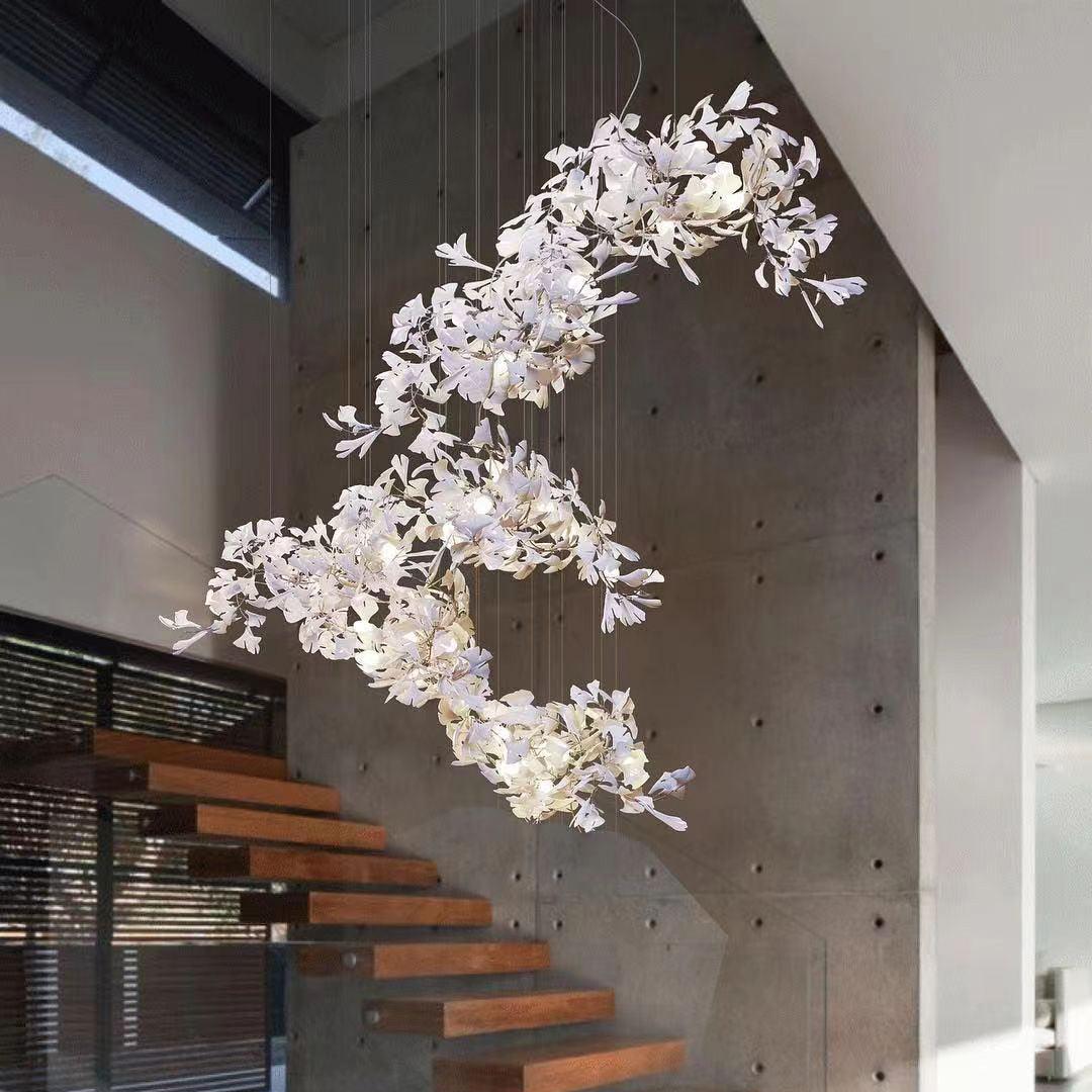 Gingko Chandelier F - Blowlighting