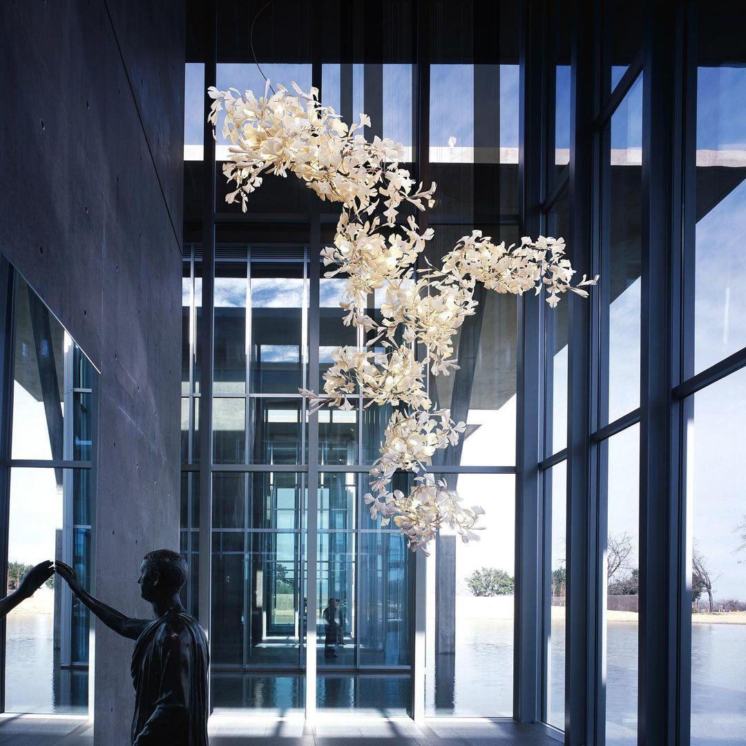 Gingko Chandelier F - Blowlighting