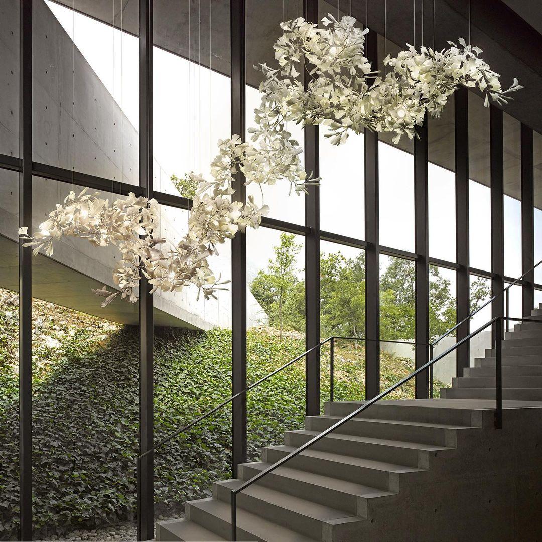 Gingko Chandelier C - Blowlighting