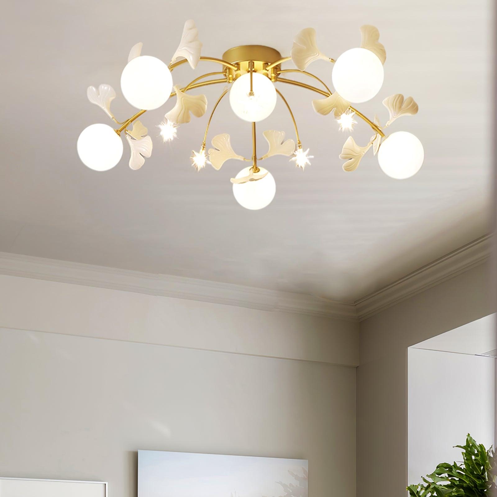 Ginkgo Glass Ceiling Lamp - Blowlighting
