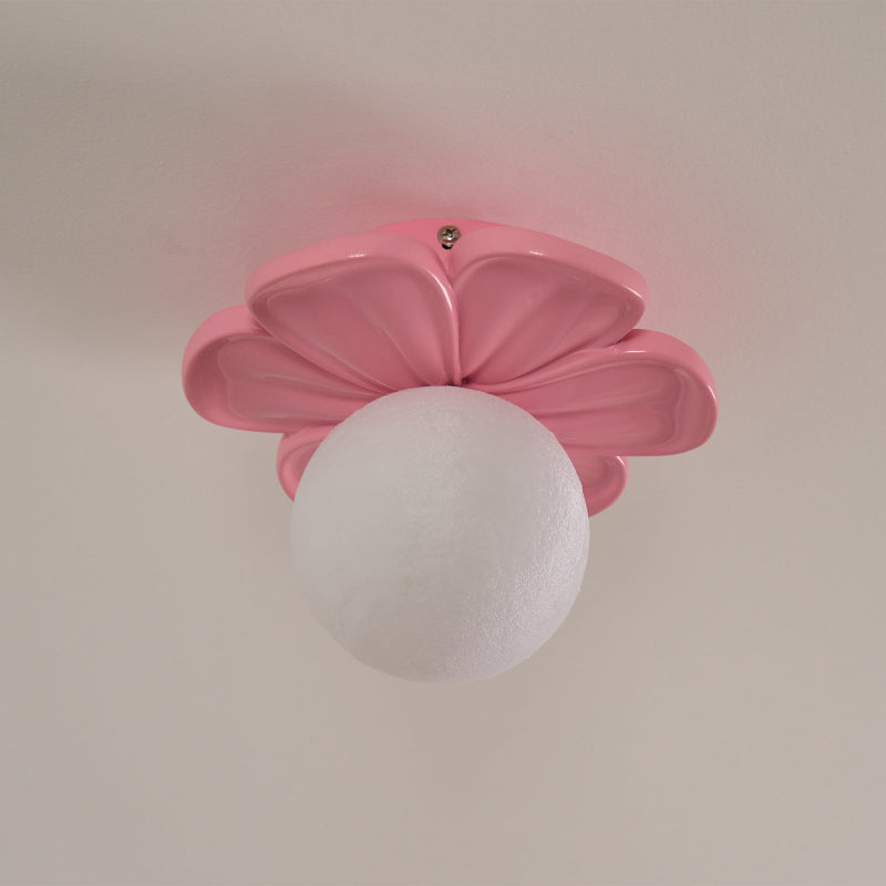 Quip Individual Creativity Bloom Flower Resin Ceiling Lamp - Lamp Copper