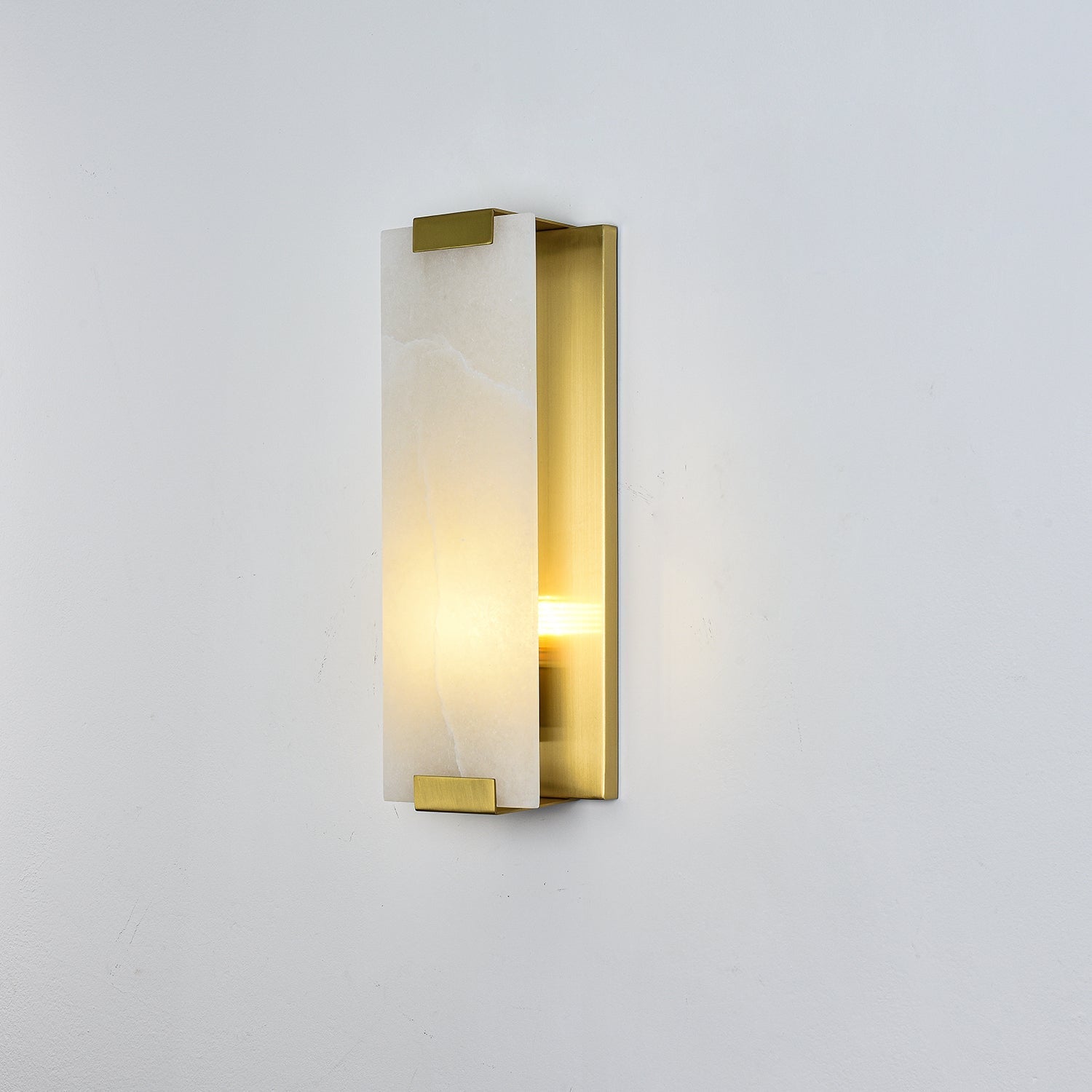 Arrina Rectangular Alabaster Wall Light - Letslighting