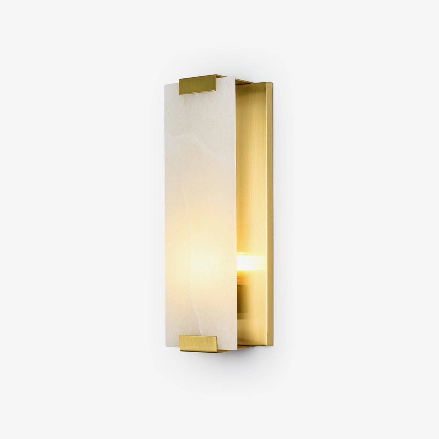 Arrina Rectangular Alabaster Wall Light - Letslighting