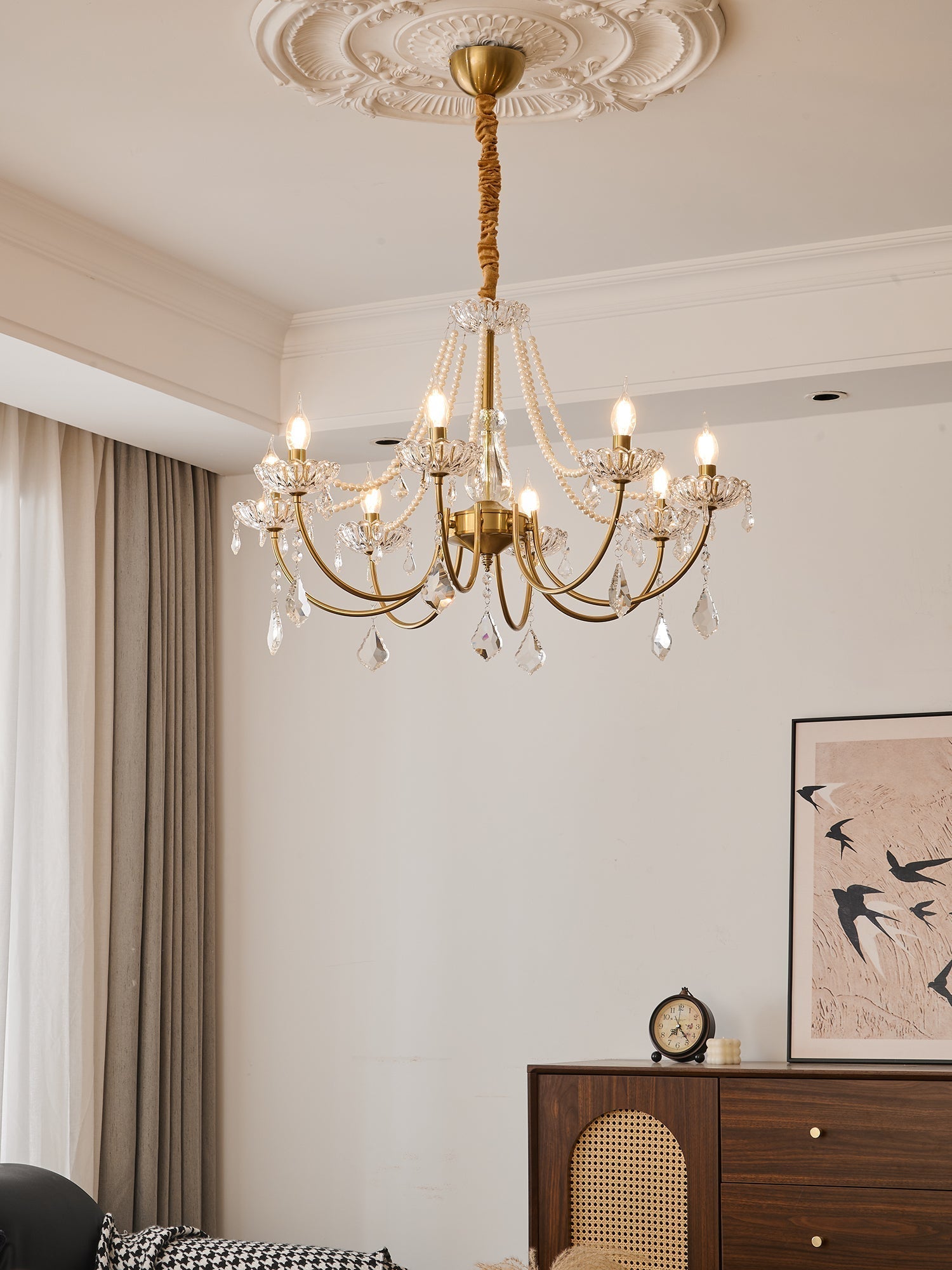 Glamour Pearl Chandelier - Blowlighting