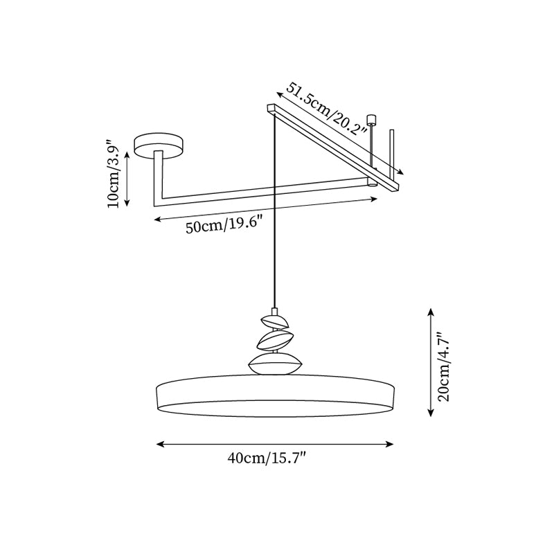 Pendant Lamp and Acrylic Round Shade Decorative Modern - Letslighting