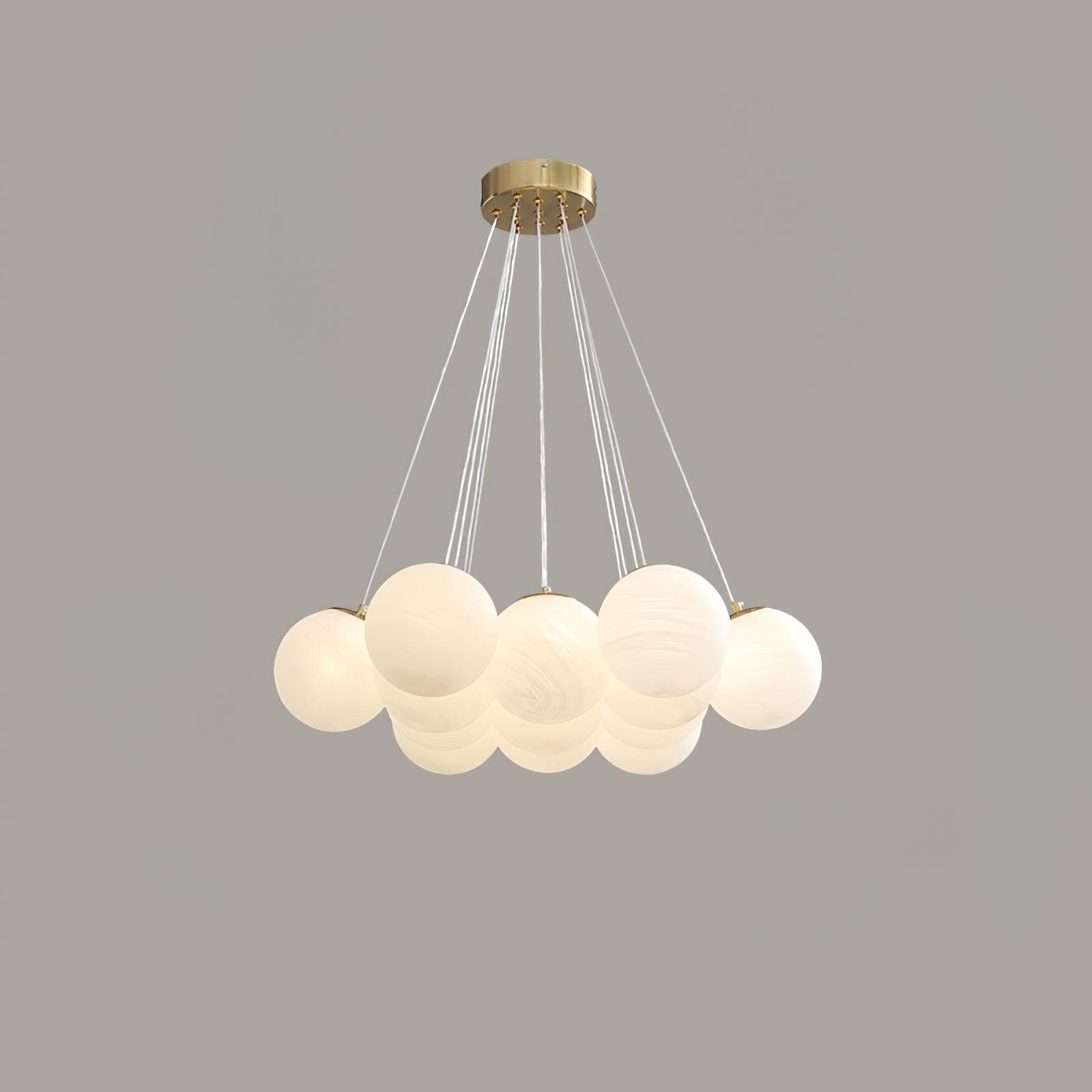 Glass Cluster Chandelier - Blowlighting