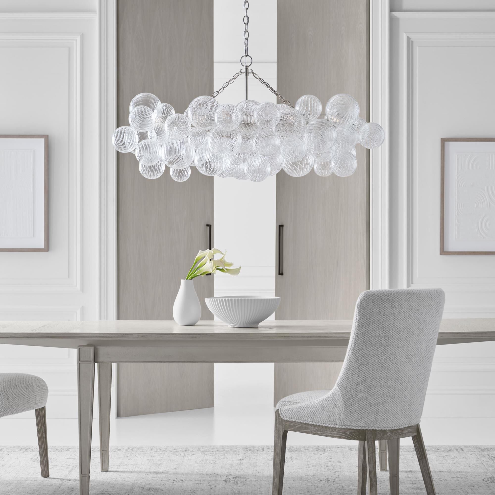 Aurora Chandelier Glass Ball Bubble Modern - Blowlighting