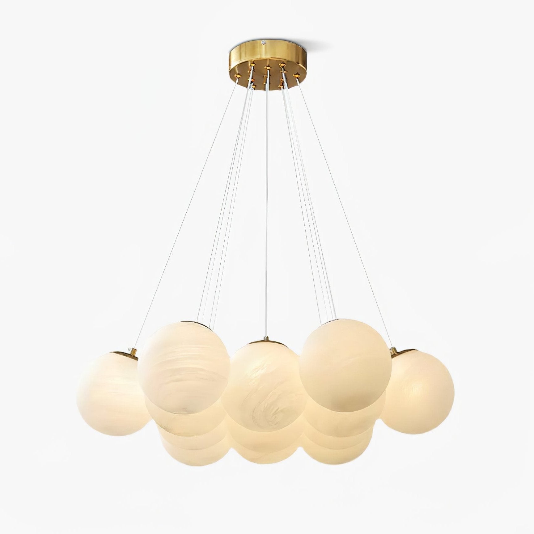 Glass Cluster Chandelier - Blowlighting