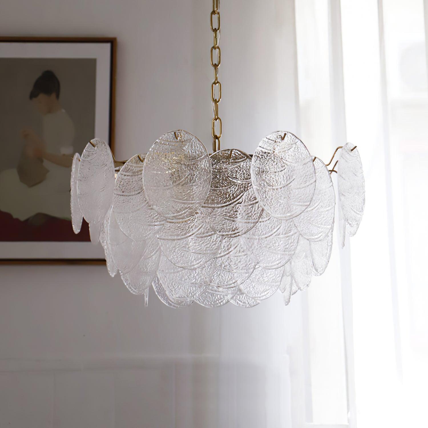 Glass Disc Chandelier - Blowlighting