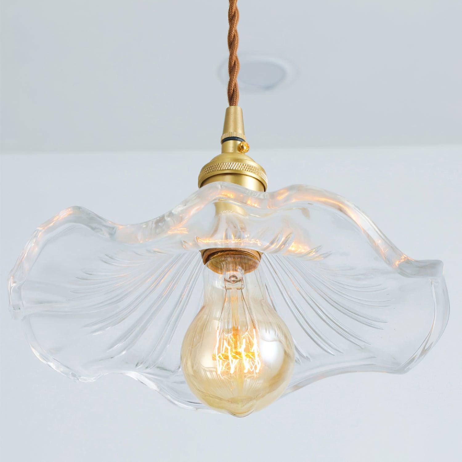 Glass Hibiscus Flower Swag Light - Blowlighting
